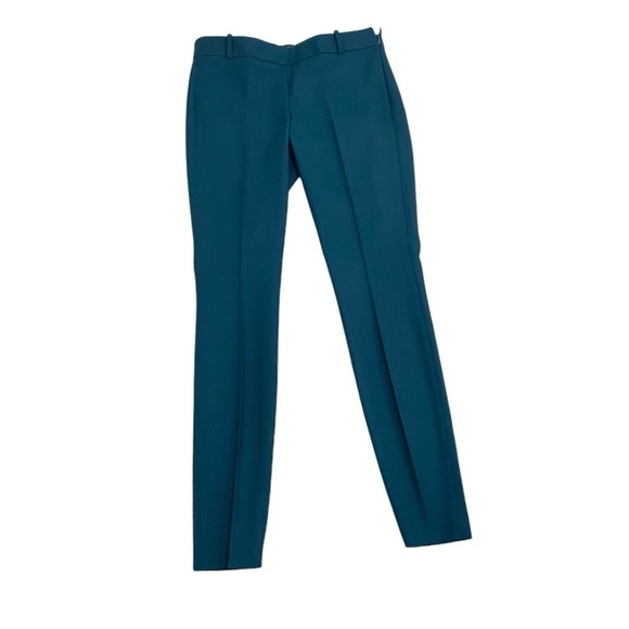 J Crew Minnie dark green stretch wool blend flat front skinny trouser pant sz 6t - Picture 1 of 9